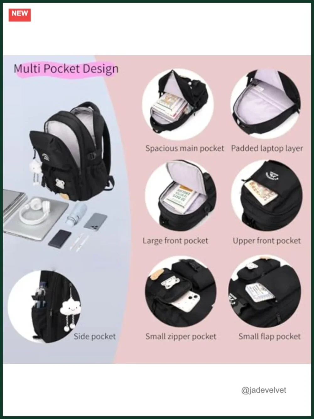 Rolling Backpack for Kids, Water-Resistant Nylon, 2 Wheels, Elementary & Middle